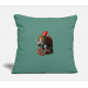 Halloween Chameleon Monster Cypress Green Pillow